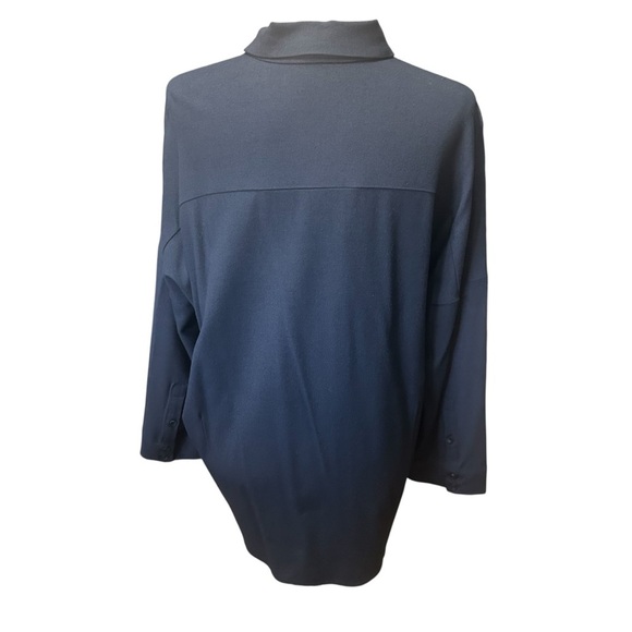 OSKA Black Viscose Button Down Shirt Dress Sz 0 - Picture 5 of 13